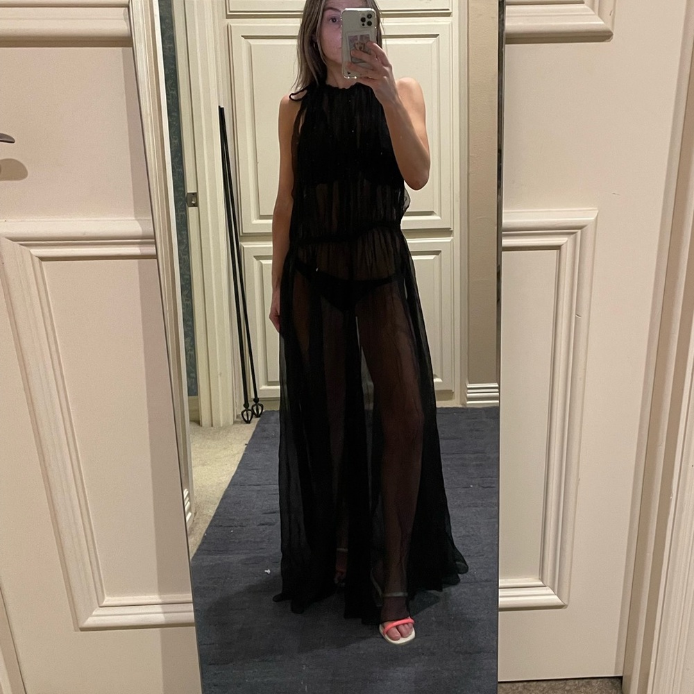 Valentino sheer silk dress (size 40/US 4)